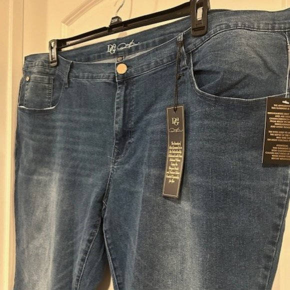 DIANE GILMAN (DG2)  BLUE JEANS PLUS SIZE 28PW - Picture 3 of 3